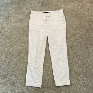 Size 5 Ann Taylor white linen work trousers